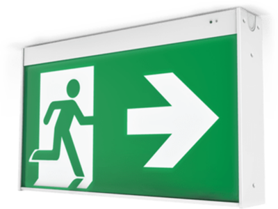 Jumbo Core Green Exit Sign